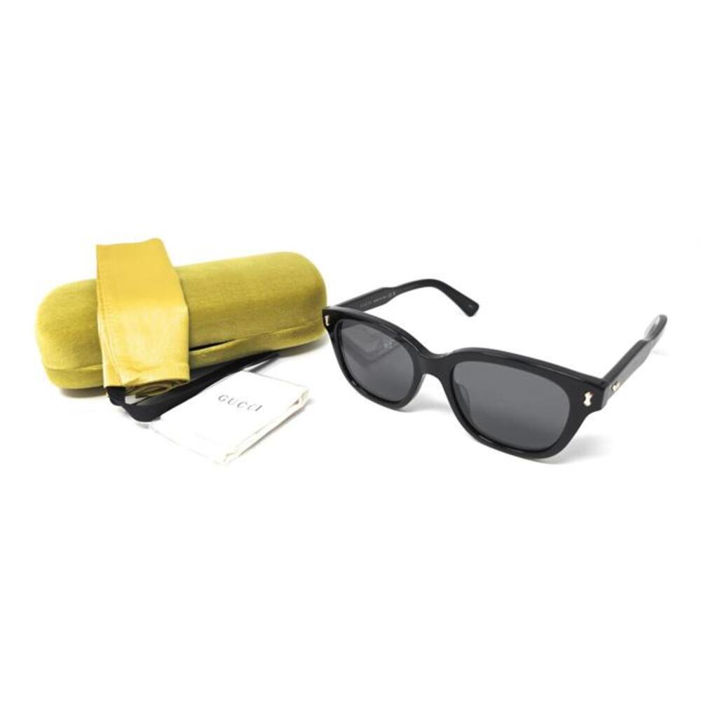 Gucci GG1264SA 001 Sunglasses Men's Black/Gray Lenses Square Shape 52mm NEW